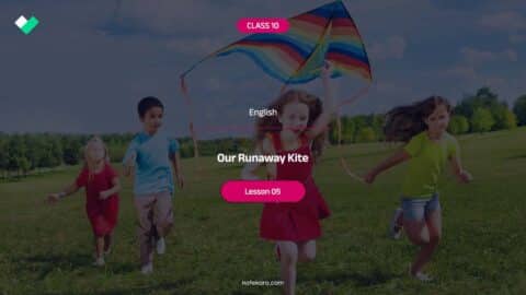 Class 10 English Lesson 05 Our Runaway Kite Activity Question Answer